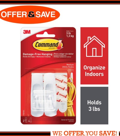 3M Command™ Medium Utility Hooks - 17001