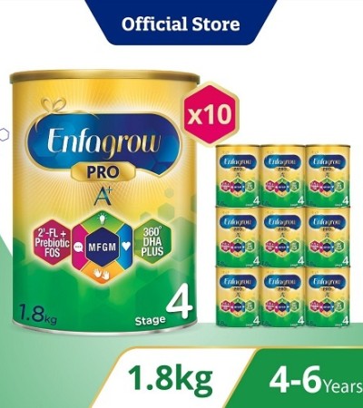 [Bundle of 10] Enfagrow Pro A+ Stage 4 1.8kg for Children (4-6Y)