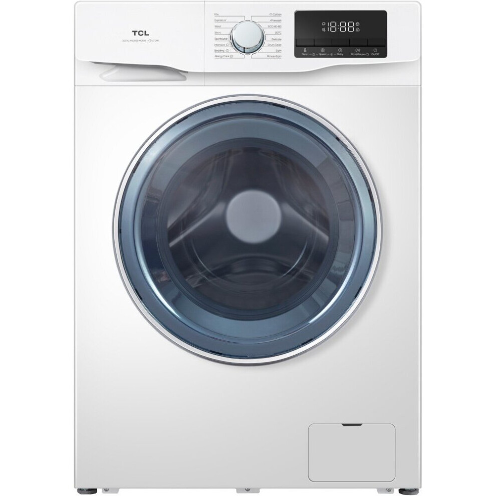TCL Washing Machine - 9kg - 1400 rpm - White - C Rated - Freestanding - FF0914WC0UK 